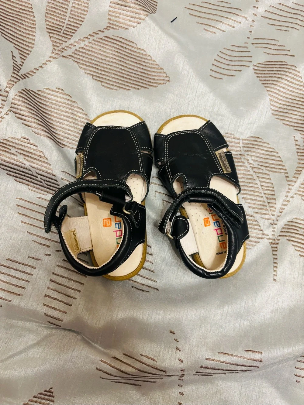 Andanines Leather Sandals | EU 23 | Navy Blue | Made in Spain | Like New